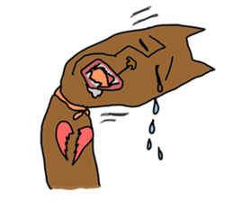 with a white dog sticker #7458780