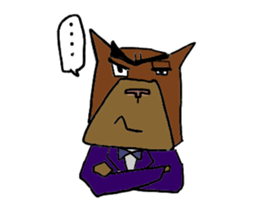 with a white dog sticker #7458788