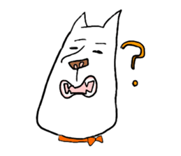 with a white dog sticker #7458789