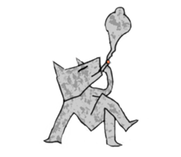 with a white dog sticker #7458790