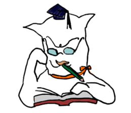 with a white dog sticker #7458791