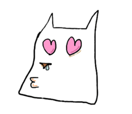 with a white dog sticker #7458793