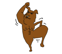 with a white dog sticker #7458804