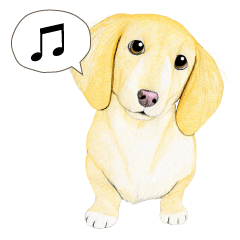 Miniature Dachshund Sticker English By Cake Miniature Dachshund Sticker English By Cake