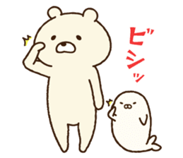 Polar bear and Harbor seal sticker #7459795