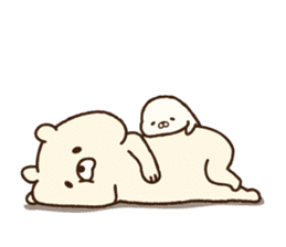 Polar bear and Harbor seal sticker #7459806