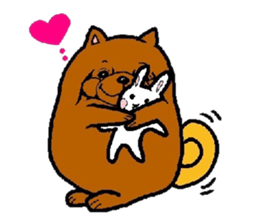 Daily life of POMERANIAN "BEAR". sticker #7462138