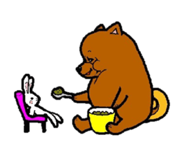 Daily life of POMERANIAN "BEAR". sticker #7462145