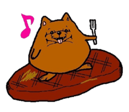 Daily life of POMERANIAN "BEAR". sticker #7462146