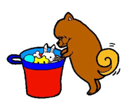 Daily life of POMERANIAN "BEAR". sticker #7462148