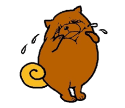 Daily life of POMERANIAN "BEAR". sticker #7462154