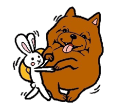 Daily life of POMERANIAN "BEAR". sticker #7462164