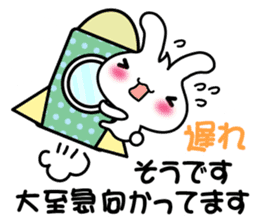 Pretty Rabbit "Usagi chan" message2 sticker #7462337