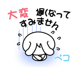 Pretty Rabbit "Usagi chan" message2 sticker #7462338