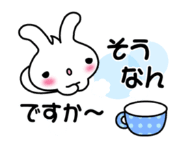 Pretty Rabbit "Usagi chan" message2 sticker #7462358