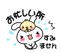 Pretty Rabbit "Usagi chan" message2 sticker #7462360