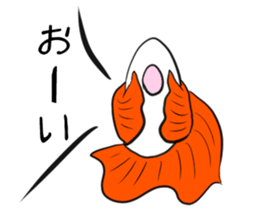 sticker of a cute guppy sticker #7462726