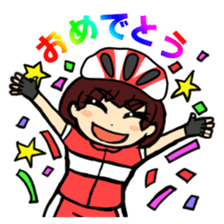 Sticker for cyclist sticker #7462908