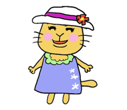 Kawaii Aloha Nekomaru Summer2 sticker #7462975