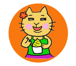 Kawaii Aloha Nekomaru Summer2 sticker #7462988