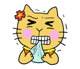 Kawaii Aloha Nekomaru Summer2 sticker #7462996