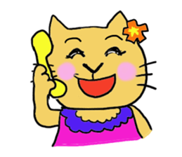 Kawaii Aloha Nekomaru Summer2 sticker #7462998