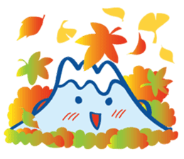 Four seasons of Fujiyama Boy (autumn) sticker #7463932