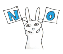 pet peeve rabbit 2 sticker #7464075