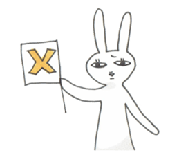 pet peeve rabbit 2 sticker #7464079