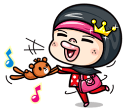 Som O Color full hijab girl sticker #7464532