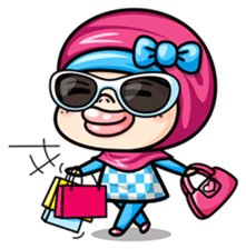 Som O Color full hijab girl sticker #7464536