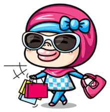 Som O Color full hijab girl sticker #7464536