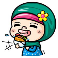 Som O Color full hijab girl sticker #7464540