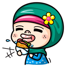 Som O Color full hijab girl sticker #7464540