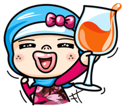 Som O Color full hijab girl sticker #7464541