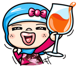 Som O Color full hijab girl sticker #7464541