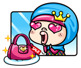 Som O Color full hijab girl sticker #7464544