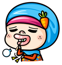 Som O Color full hijab girl sticker #7464547