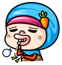 Som O Color full hijab girl sticker #7464547