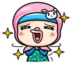 Som O Color full hijab girl sticker #7464548