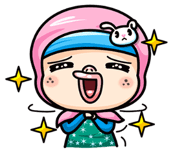 Som O Color full hijab girl sticker #7464548