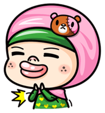 Som O Color full hijab girl sticker #7464549