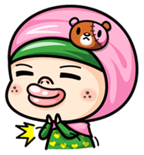 Som O Color full hijab girl sticker #7464549