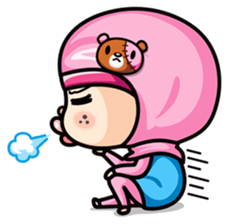 Som O Color full hijab girl sticker #7464550