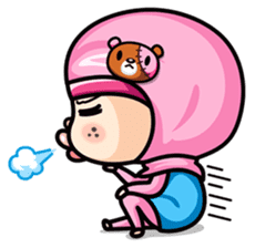 Som O Color full hijab girl sticker #7464550