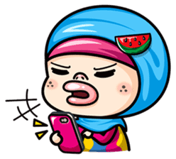 Som O Color full hijab girl sticker #7464551