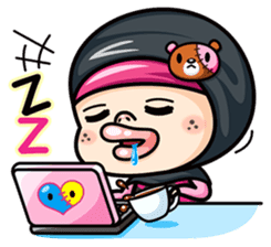 Som O Color full hijab girl sticker #7464552