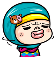 Som O Color full hijab girl sticker #7464553