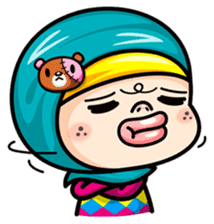 Som O Color full hijab girl sticker #7464553
