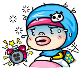 Som O Color full hijab girl sticker #7464558